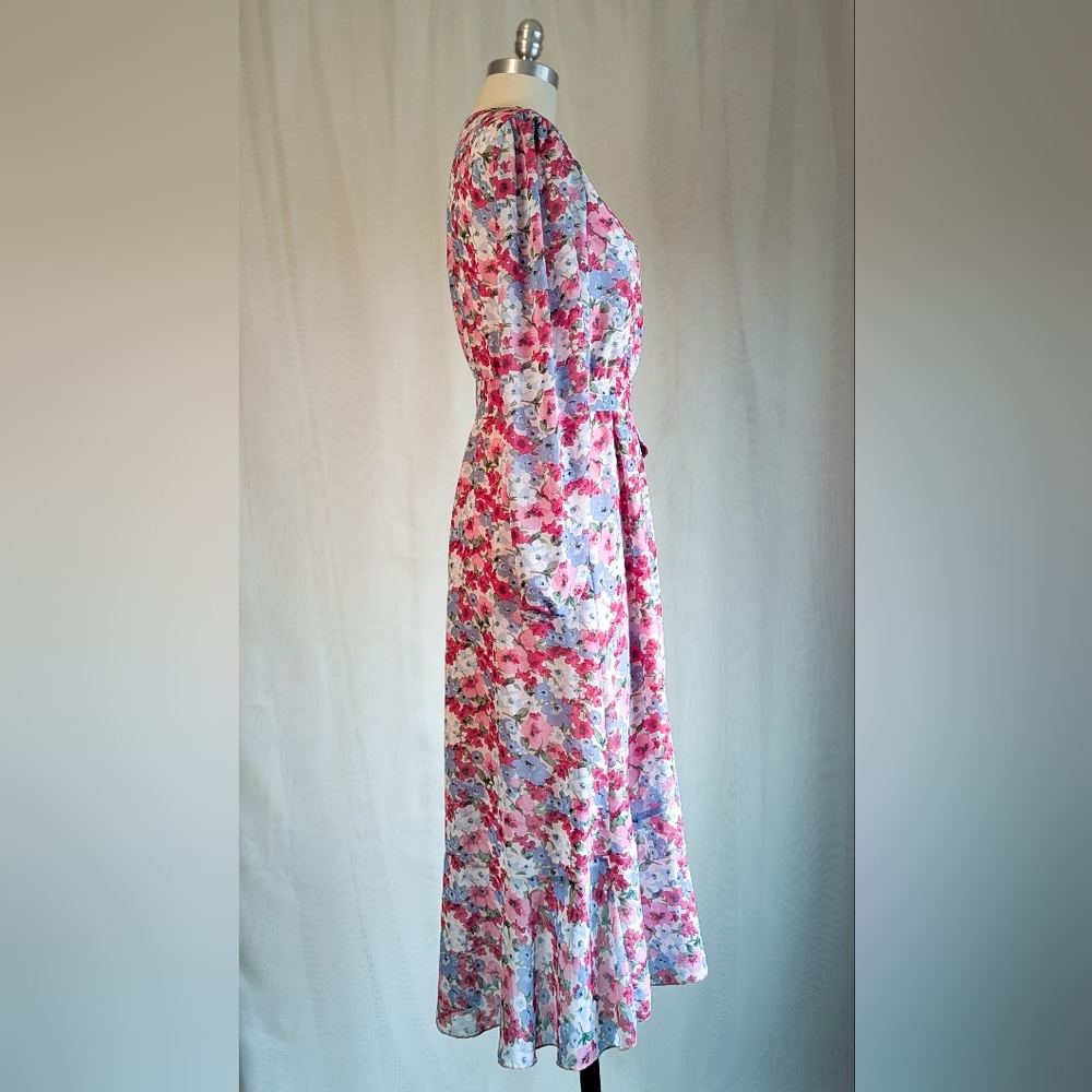 Floral Wrap Dress - Picture 4 of 6